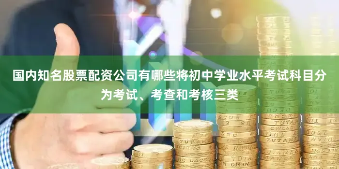 国内知名股票配资公司有哪些将初中学业水平考试科目分为考试、考查和考核三类